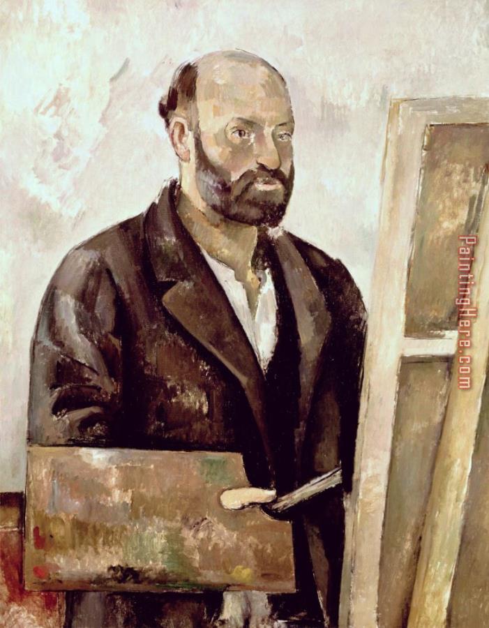 Paul Cezanne Self Portrait with a Palette 1885 87 Oil on Canvas